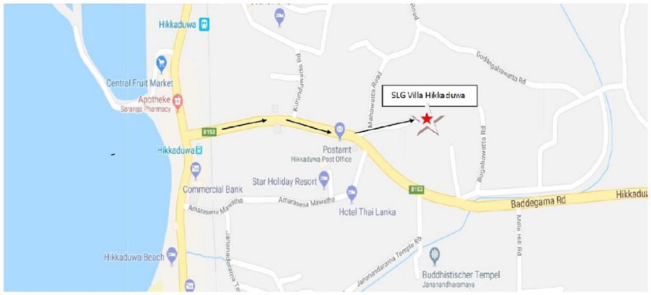 Slg Villa Hikkaduwa Dış mekan fotoğraf